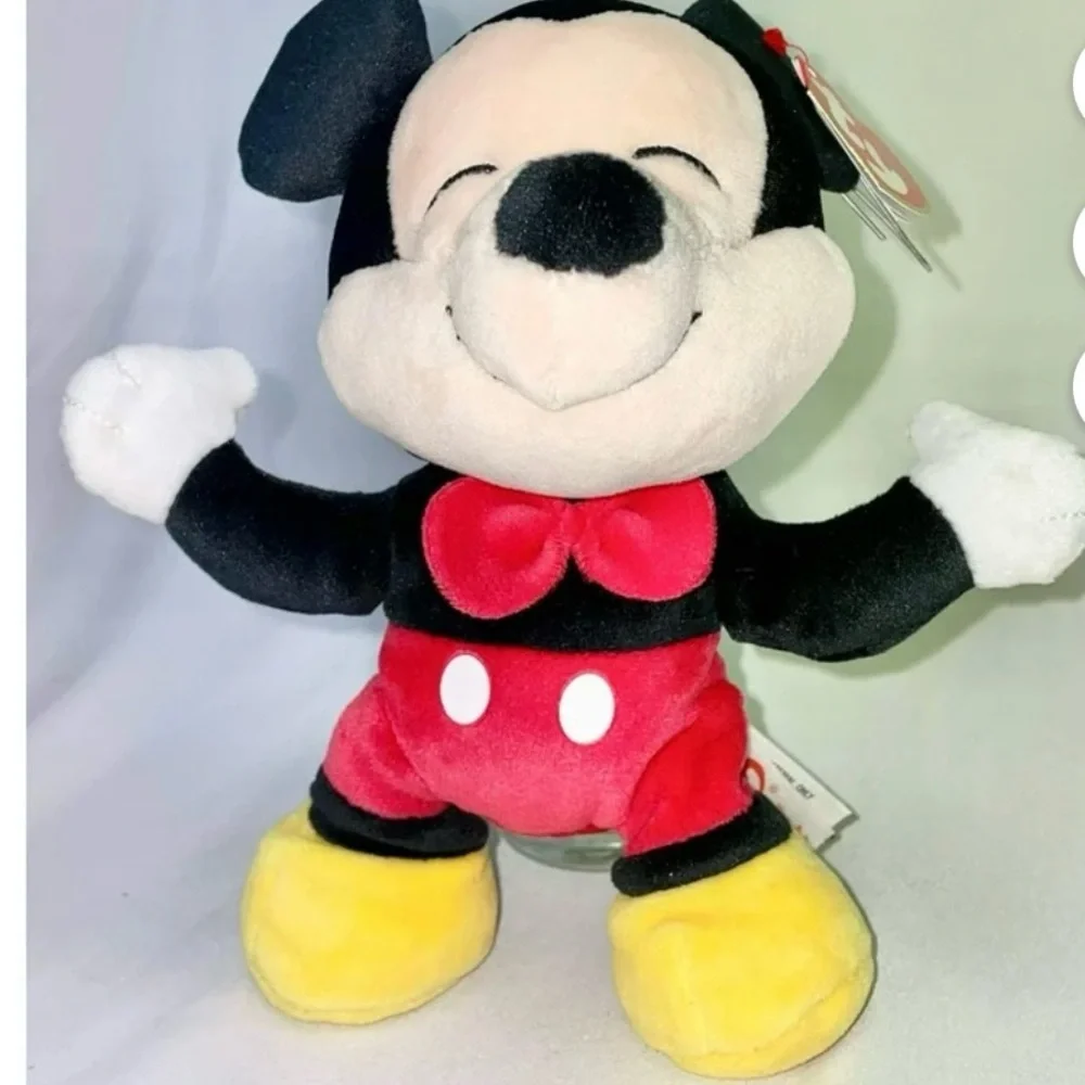 Ty Disney Mickey Mouse Plush - Black, Red, Yellow